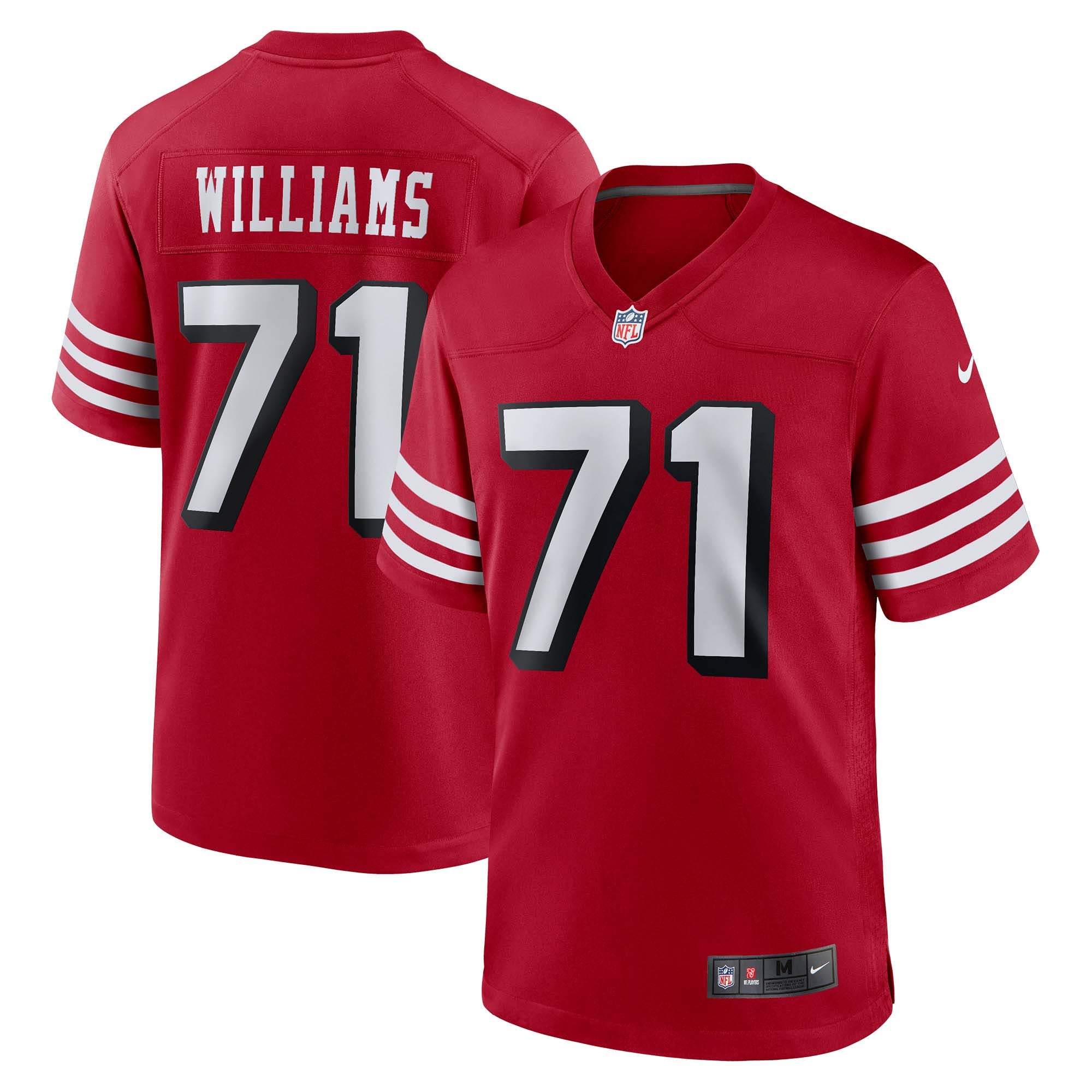 Trent Williams San Francisco 49ers scarlet Alternate jersey