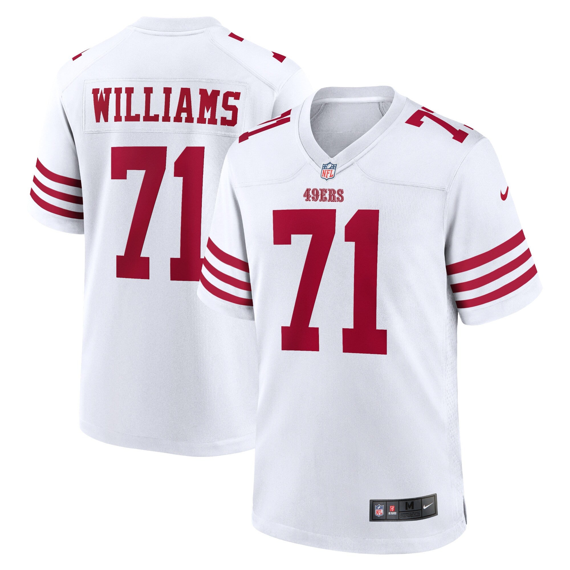 Trent Williams San Francisco 49ers white jersey