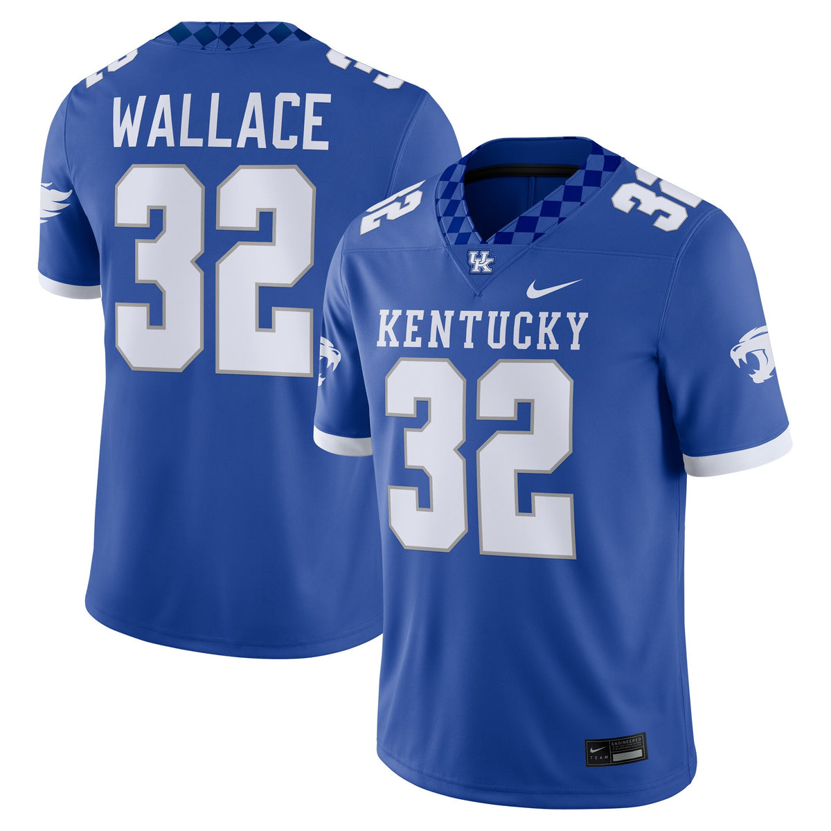 Trevin Wallace Kentucky Wildcats royal jersey