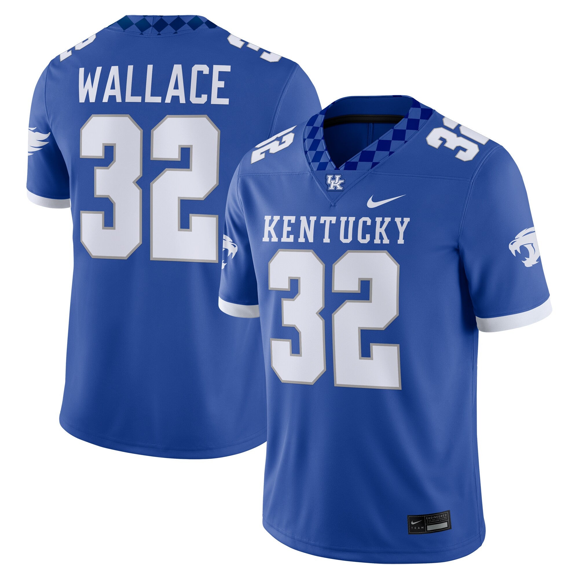 Trevin Wallace Kentucky Wildcats royal jersey