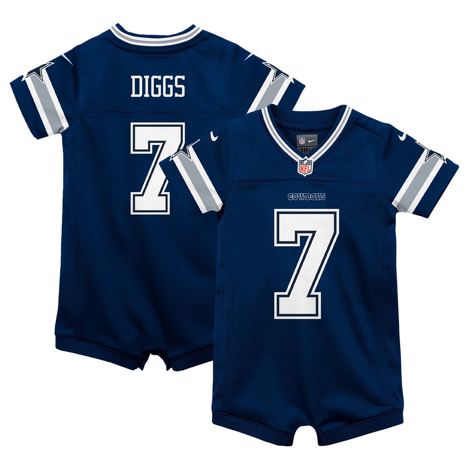Trevon Diggs Dallas Cowboys navy Game jersey
