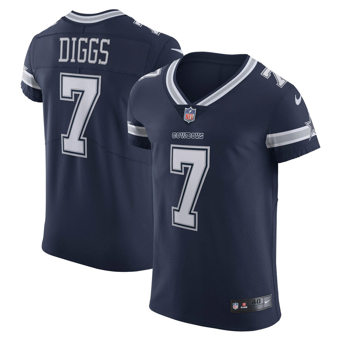 Trevon Diggs Dallas Cowboys navy Vapor jersey