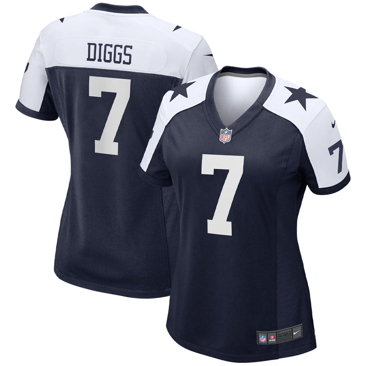 Trevon Diggs Dallas Cowboys navy Alternate jersey