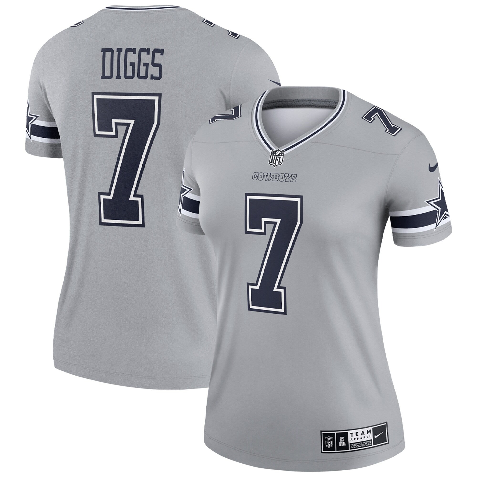 Trevon Diggs Dallas Cowboys silver Inverted Legend jersey