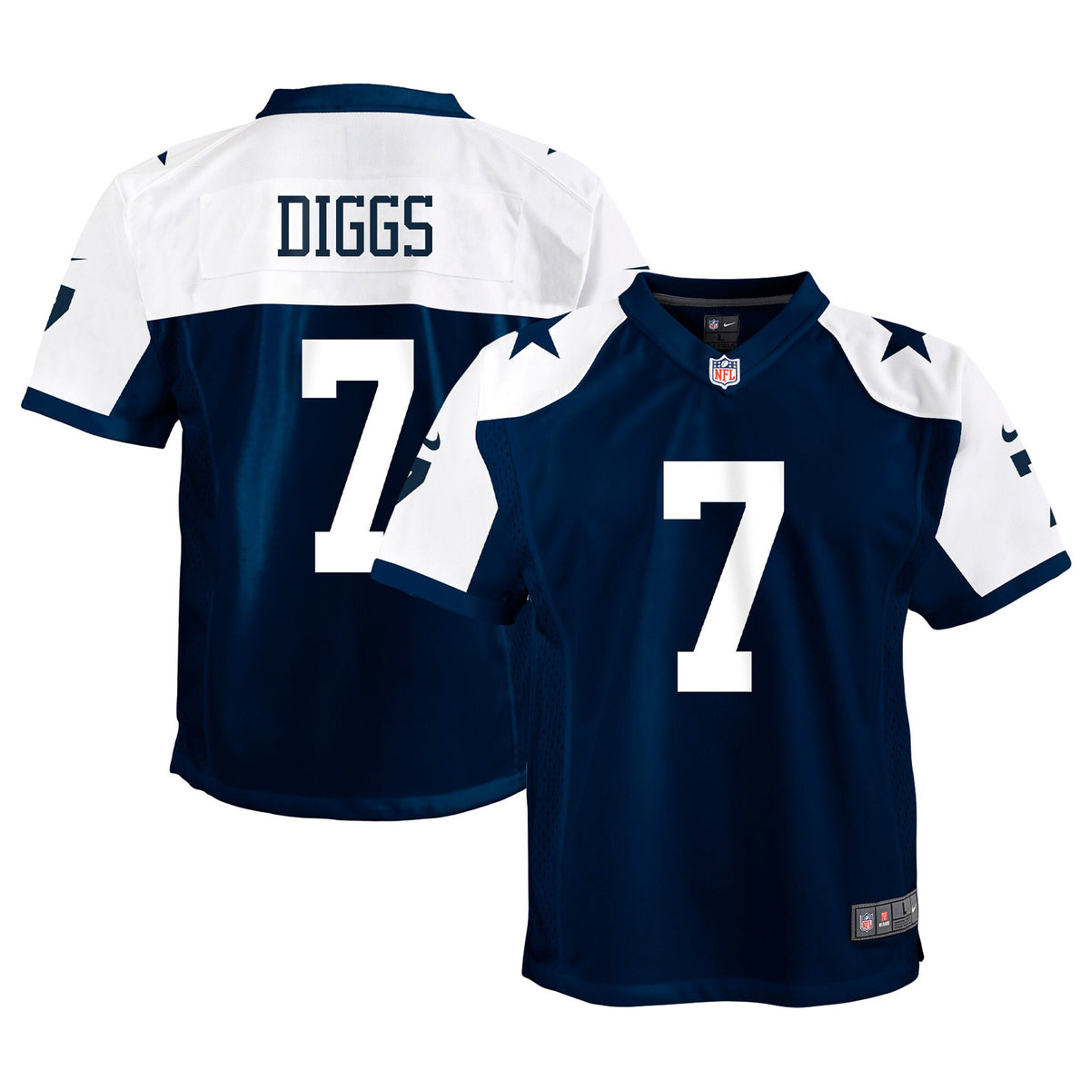 Trevon Diggs Dallas Cowboys navy Alternate jersey
