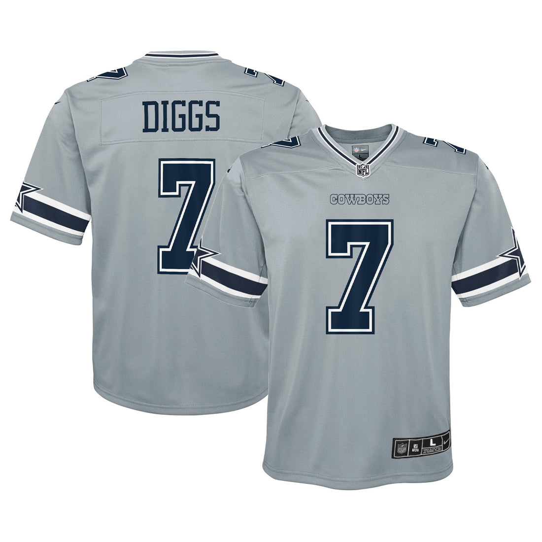 Trevon Diggs Dallas Cowboys silver jersey