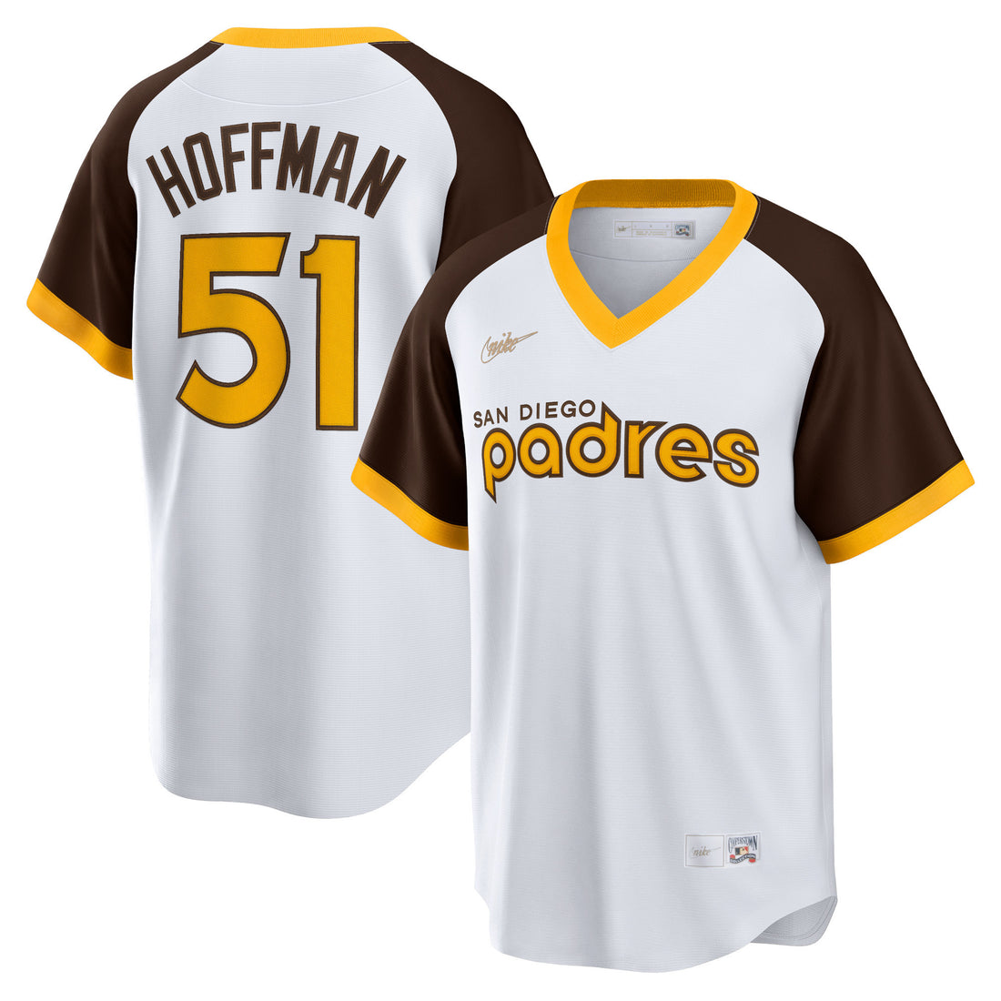 Trevor Hoffman San Diego Padres white Cooperstown jersey