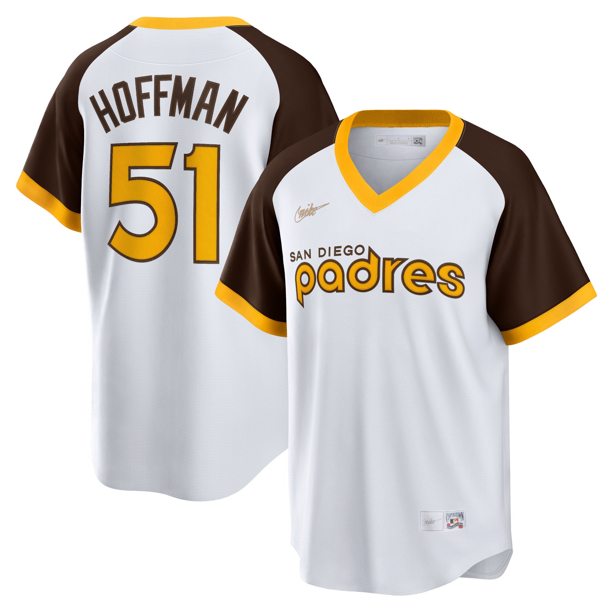 Trevor Hoffman San Diego Padres white Cooperstown jersey