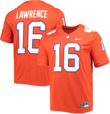 Trevor Lawrence Clemson Tigers orange jersey