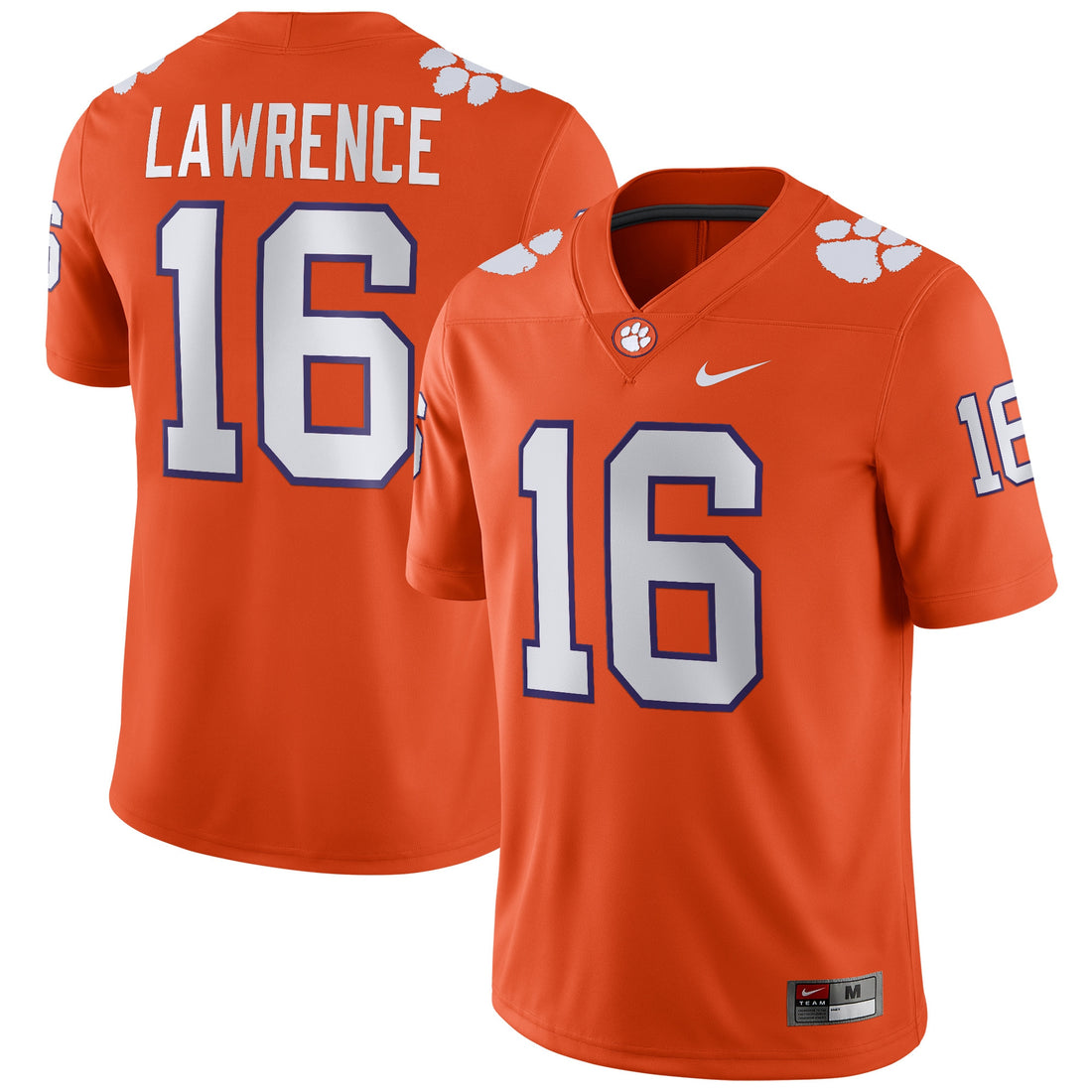 Trevor Lawrence Clemson Tigers orange jersey