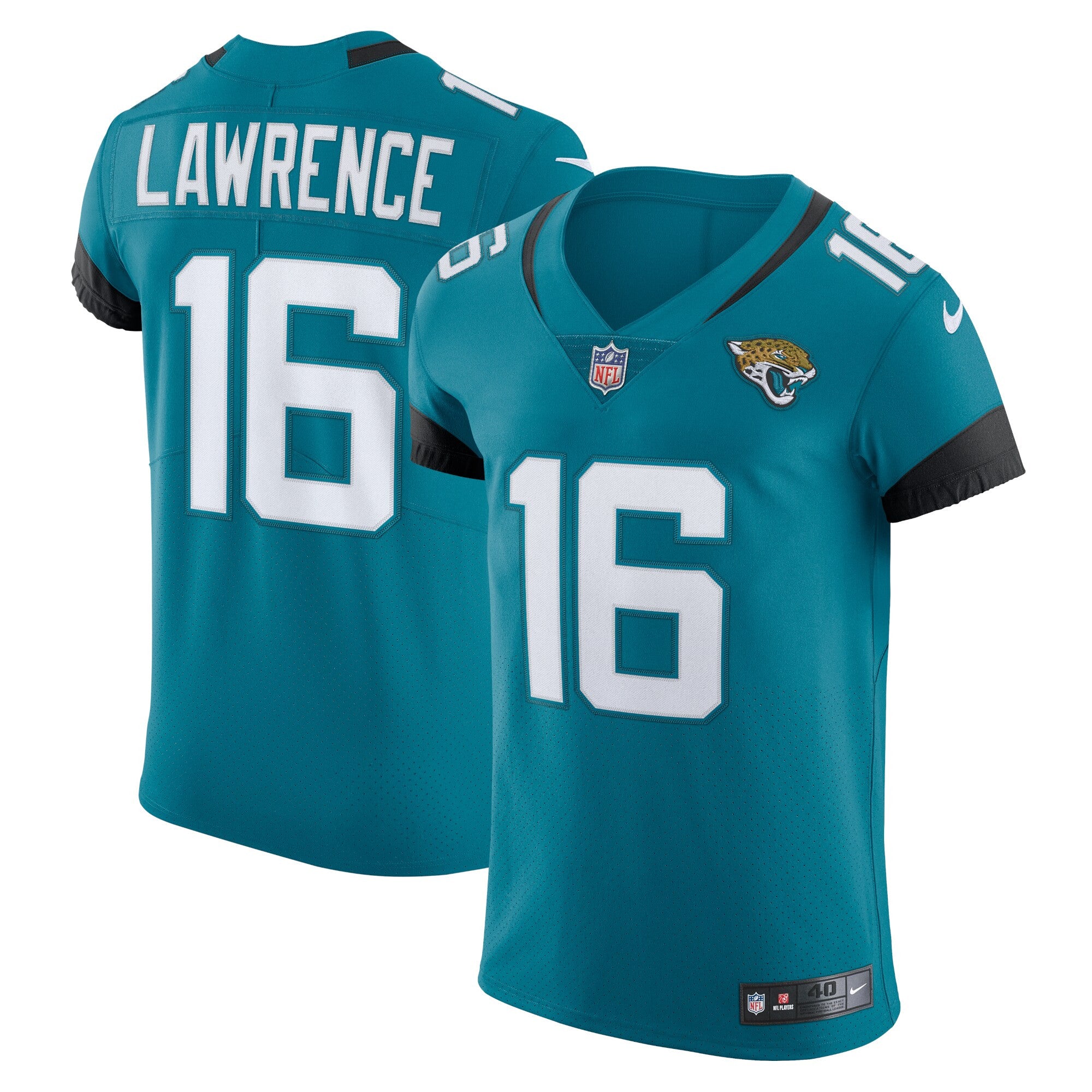Trevor Lawrence Jacksonville Jaguars teal Vapor jersey