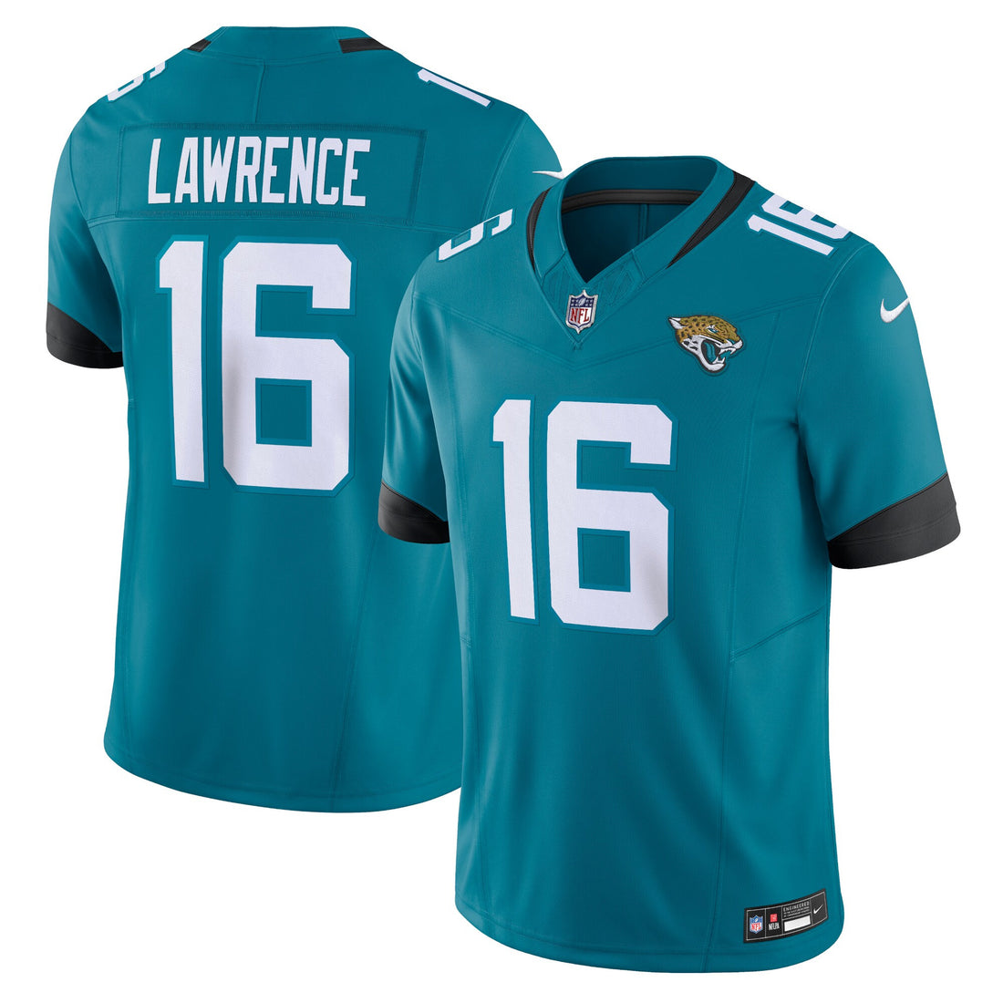 Trevor Lawrence Jacksonville Jaguars teal Vapor jersey