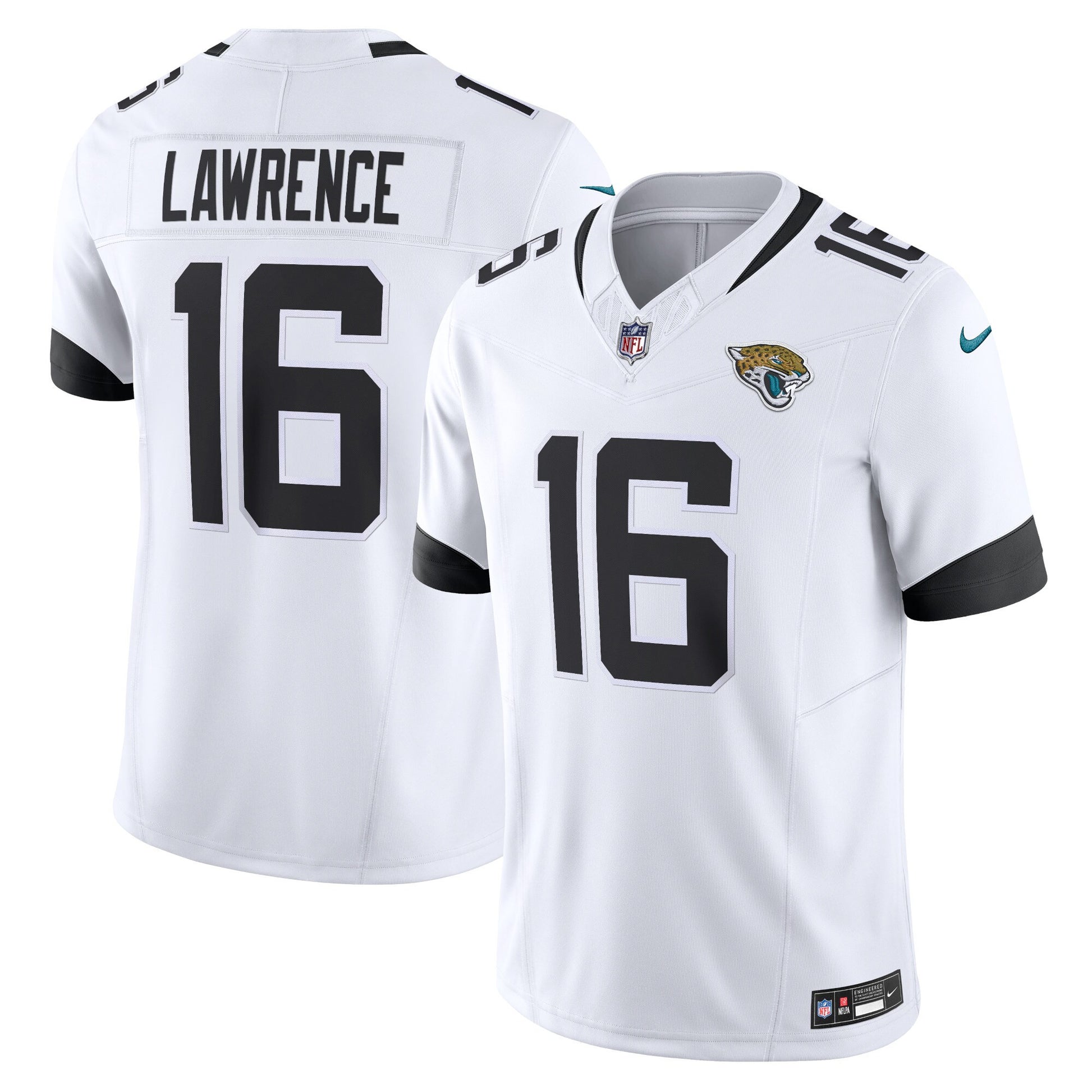 Trevor Lawrence Jacksonville Jaguars white Vapor jersey