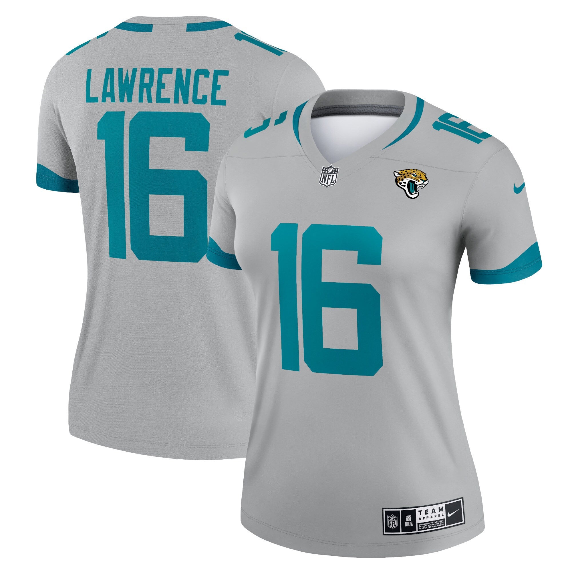 Trevor Lawrence Jacksonville Jaguars silver Inverted Legend jersey