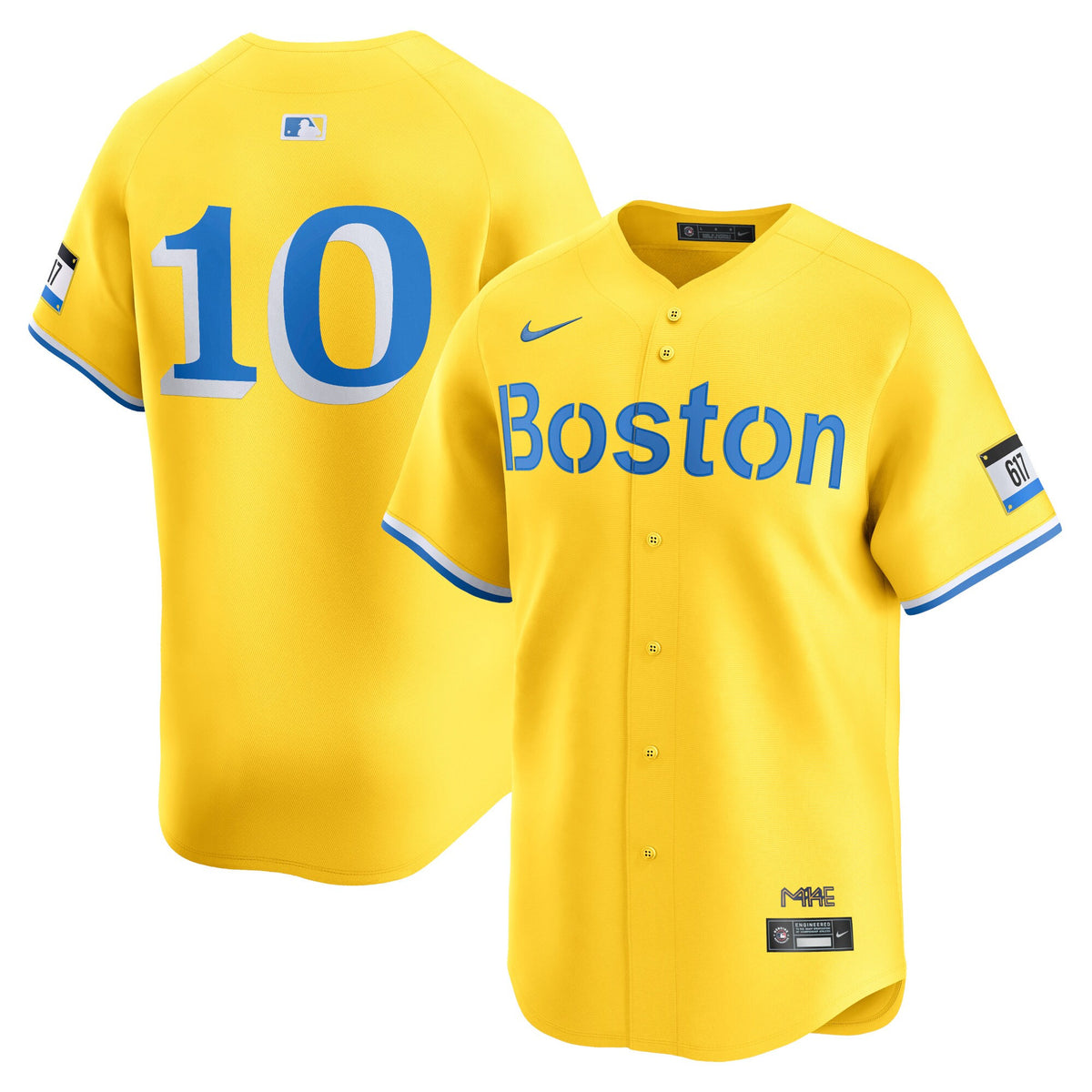 Trevor Story Boston Red Sox gold City Connect jersey