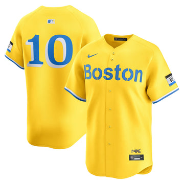 Trevor Story Boston Red Sox gold City Connect jersey