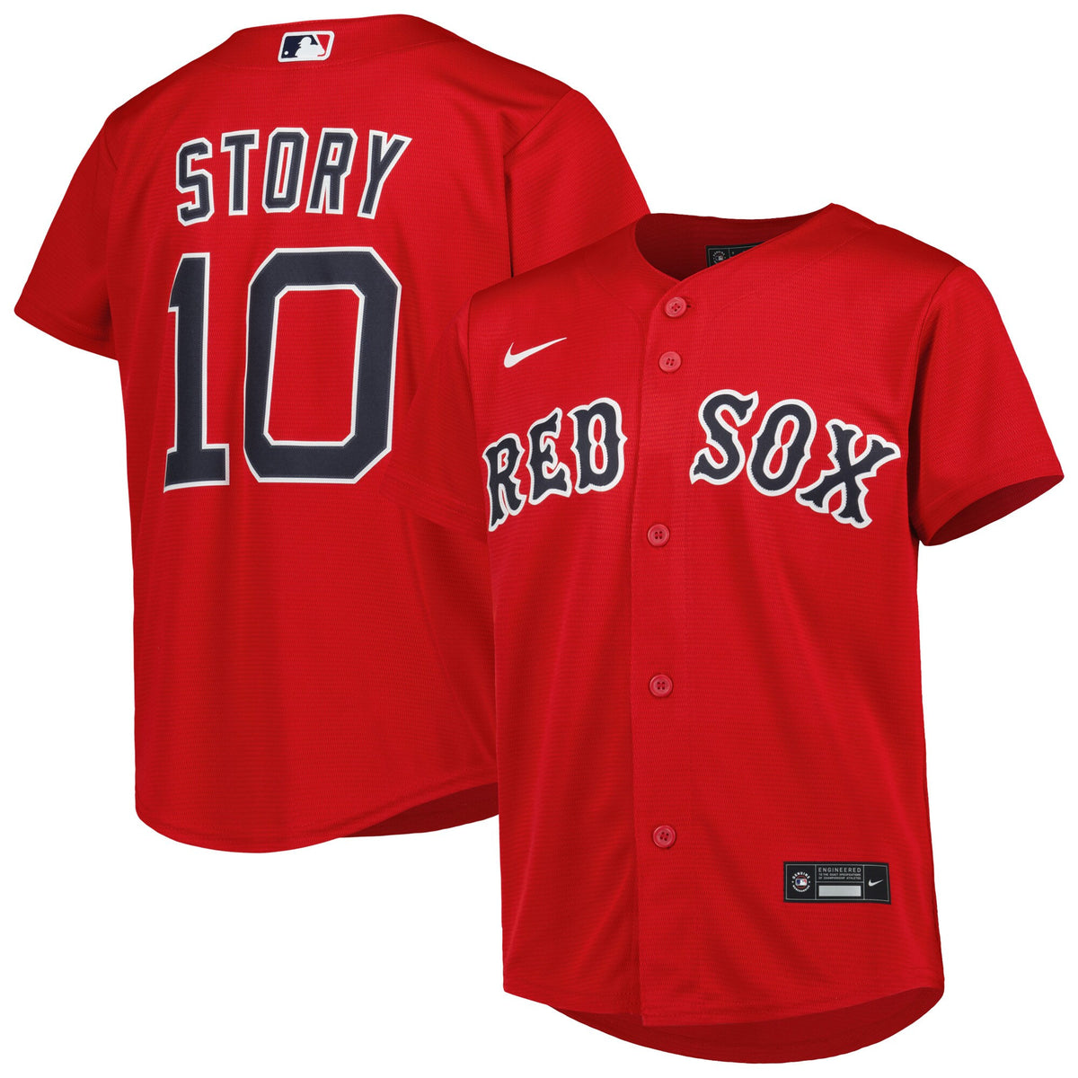 Trevor Story Boston Red Sox red Alternate jersey