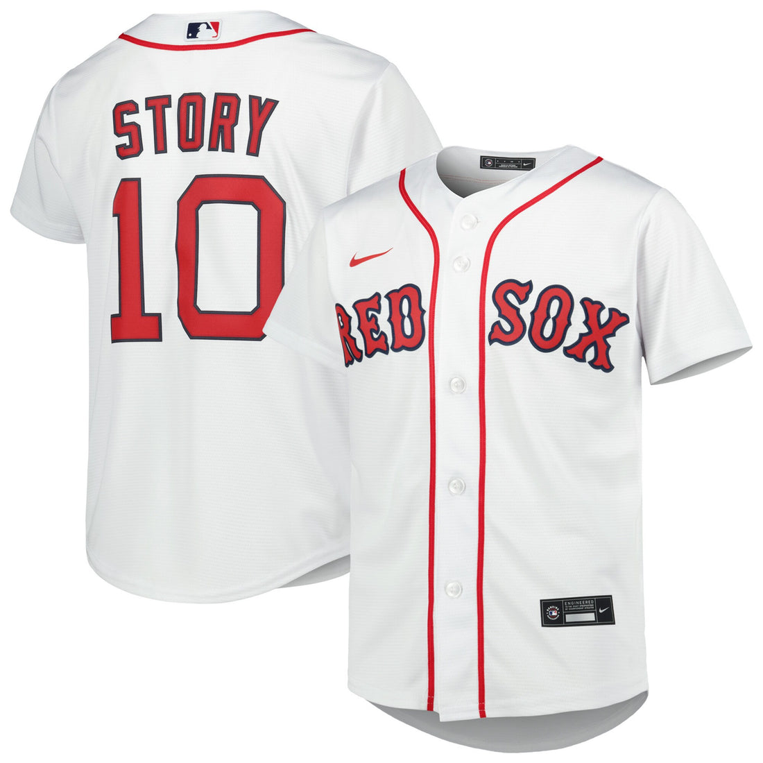 Trevor Story Boston Red Sox white Alternate jersey