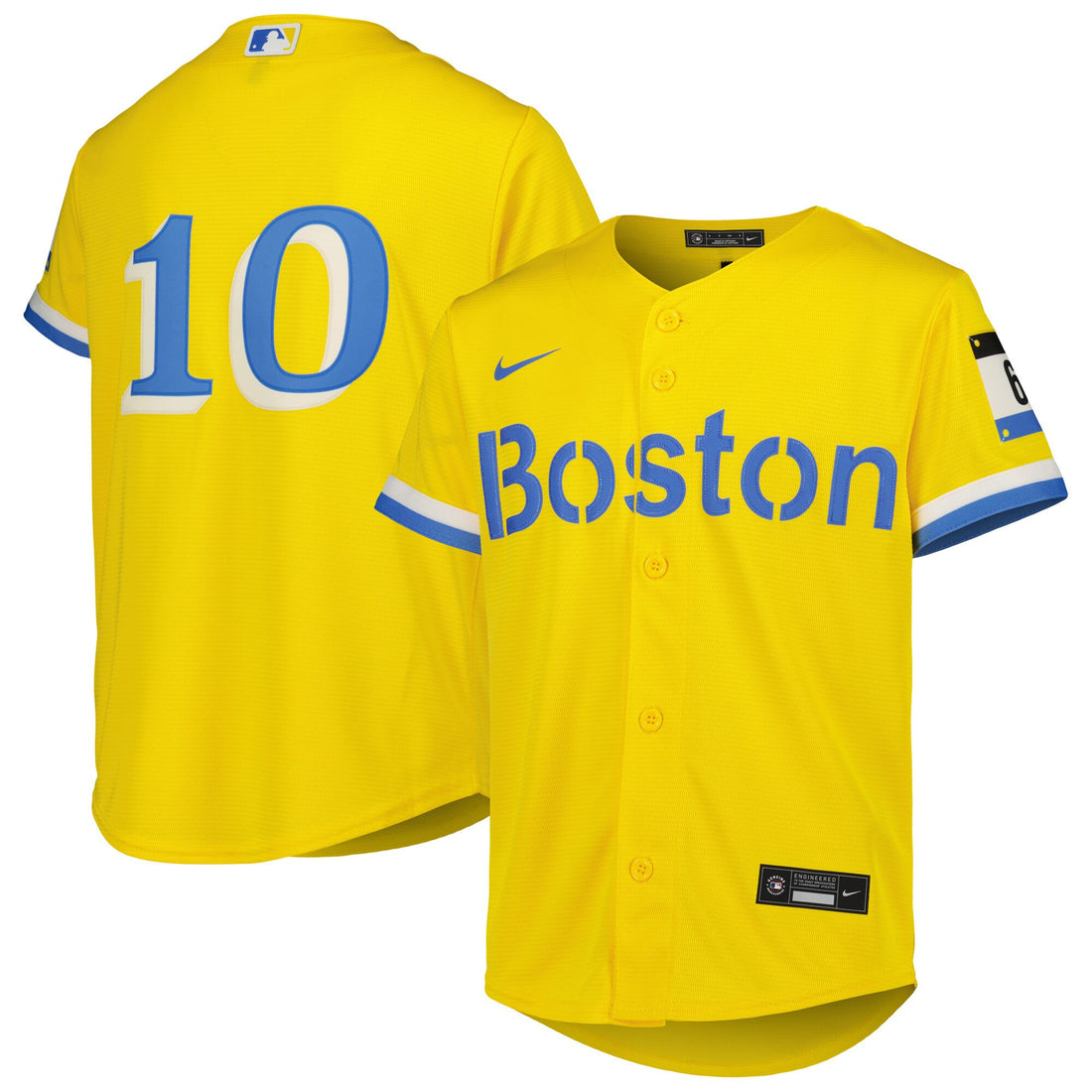 Trevor Story Boston Red Sox gold City Connect jersey