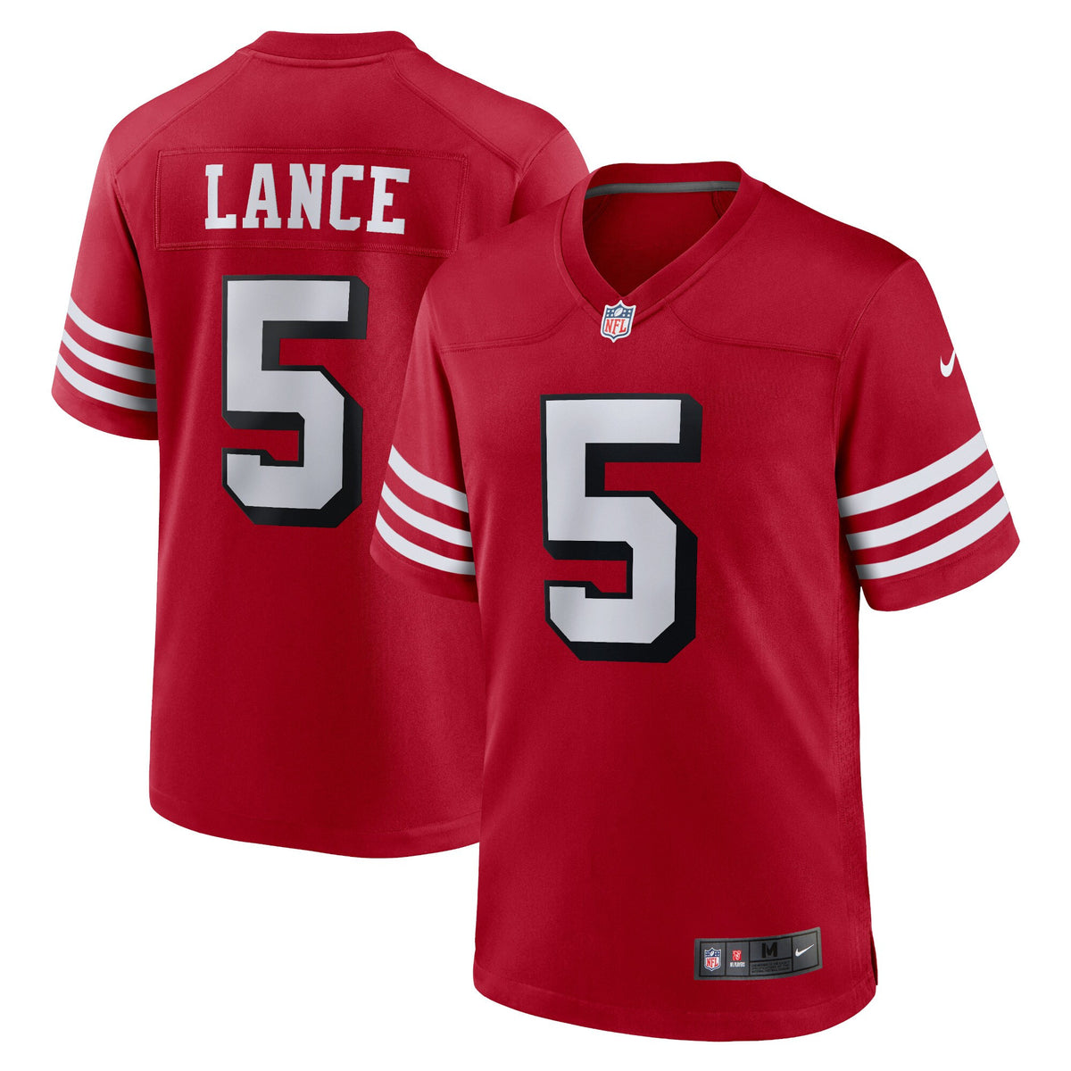 Trey Lance San Francisco 49ers scarlet Alternate jersey