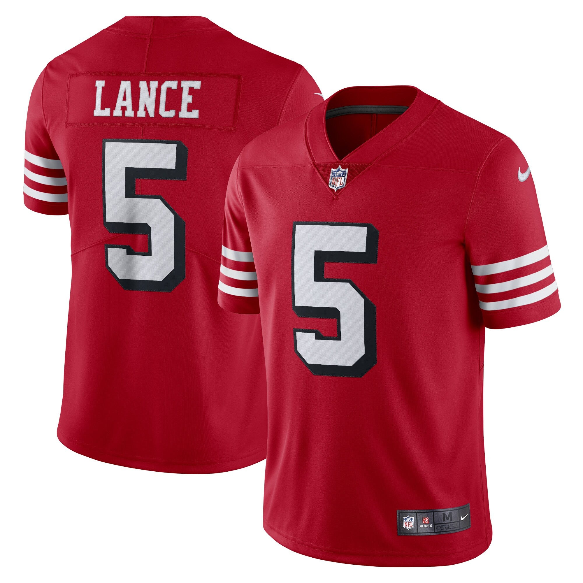 Trey Lance San Francisco 49ers scarlet Vapor jersey