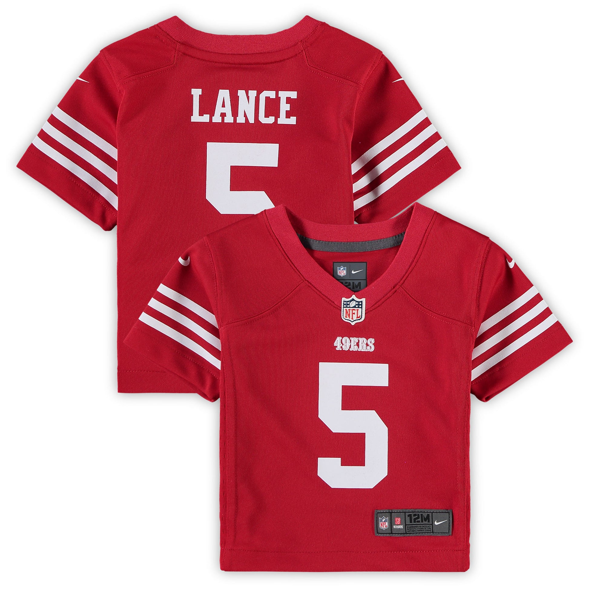 Trey Lance San Francisco 49ers scarlet jersey