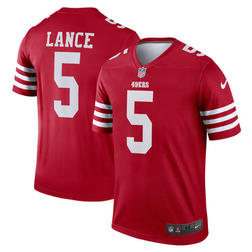 Trey Lance San Francisco 49ers scarlet Legend jersey