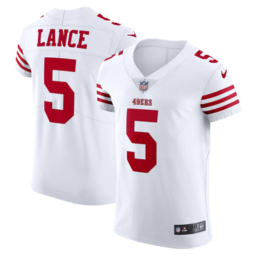 Trey Lance San Francisco 49ers white Vapor jersey