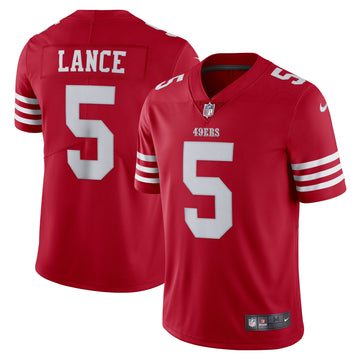 Trey Lance San Francisco 49ers scarlet Vapor jersey