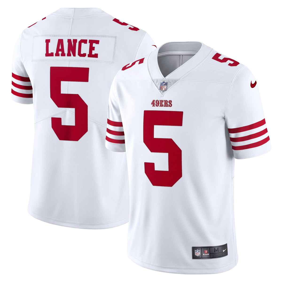 Trey Lance San Francisco 49ers white Vapor jersey