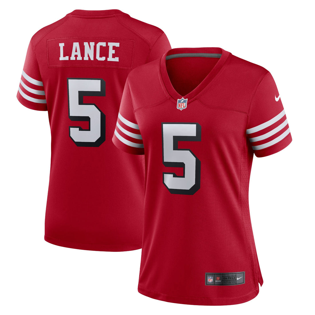 Trey Lance San Francisco 49ers scarlet Alternate jersey