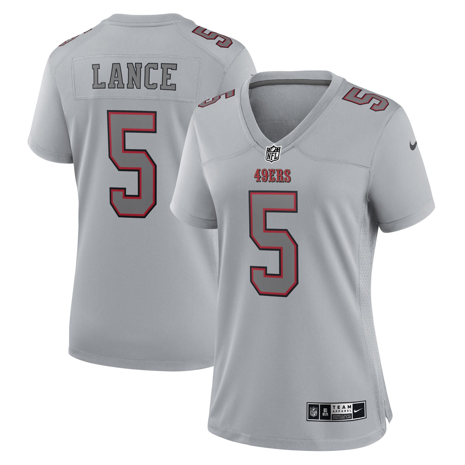 Trey Lance Atmosphere San Francisco 49ers gray Fashion jersey