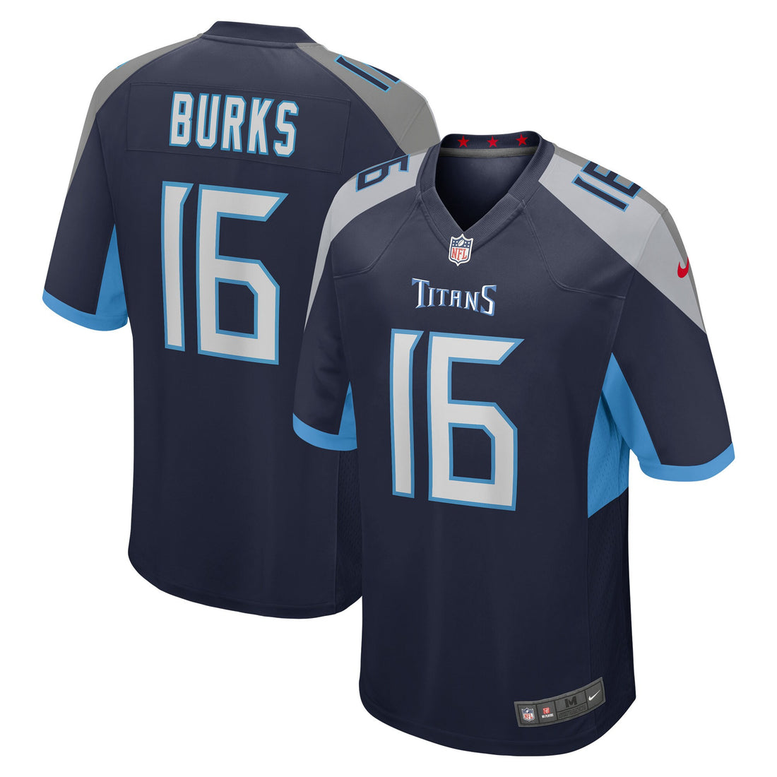 Treylon Burks Tennessee Titans navy jersey