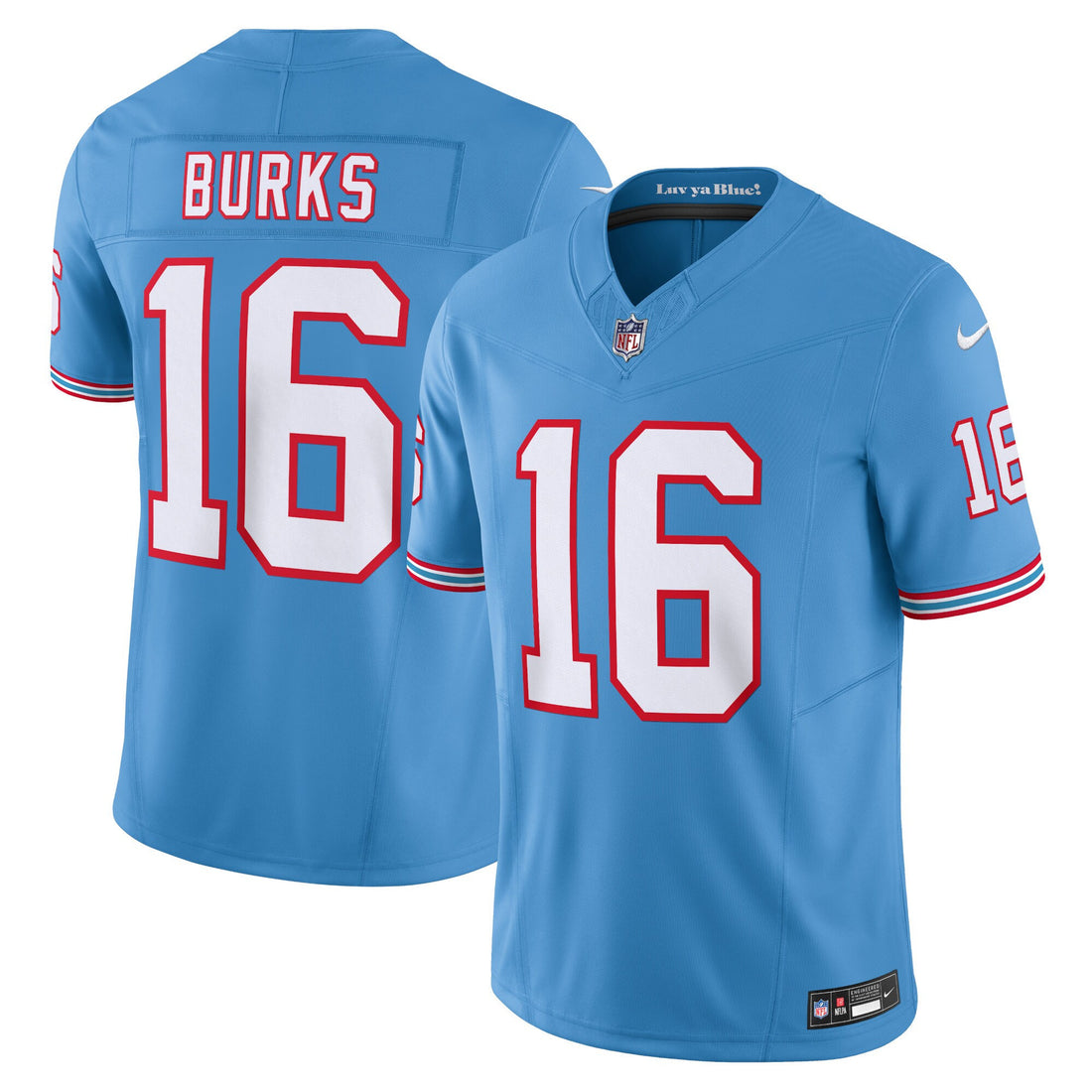 Treylon Burks Tennessee Titans blue Vapor jersey