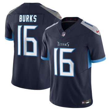 Treylon Burks Tennessee Titans navy Vapor jersey