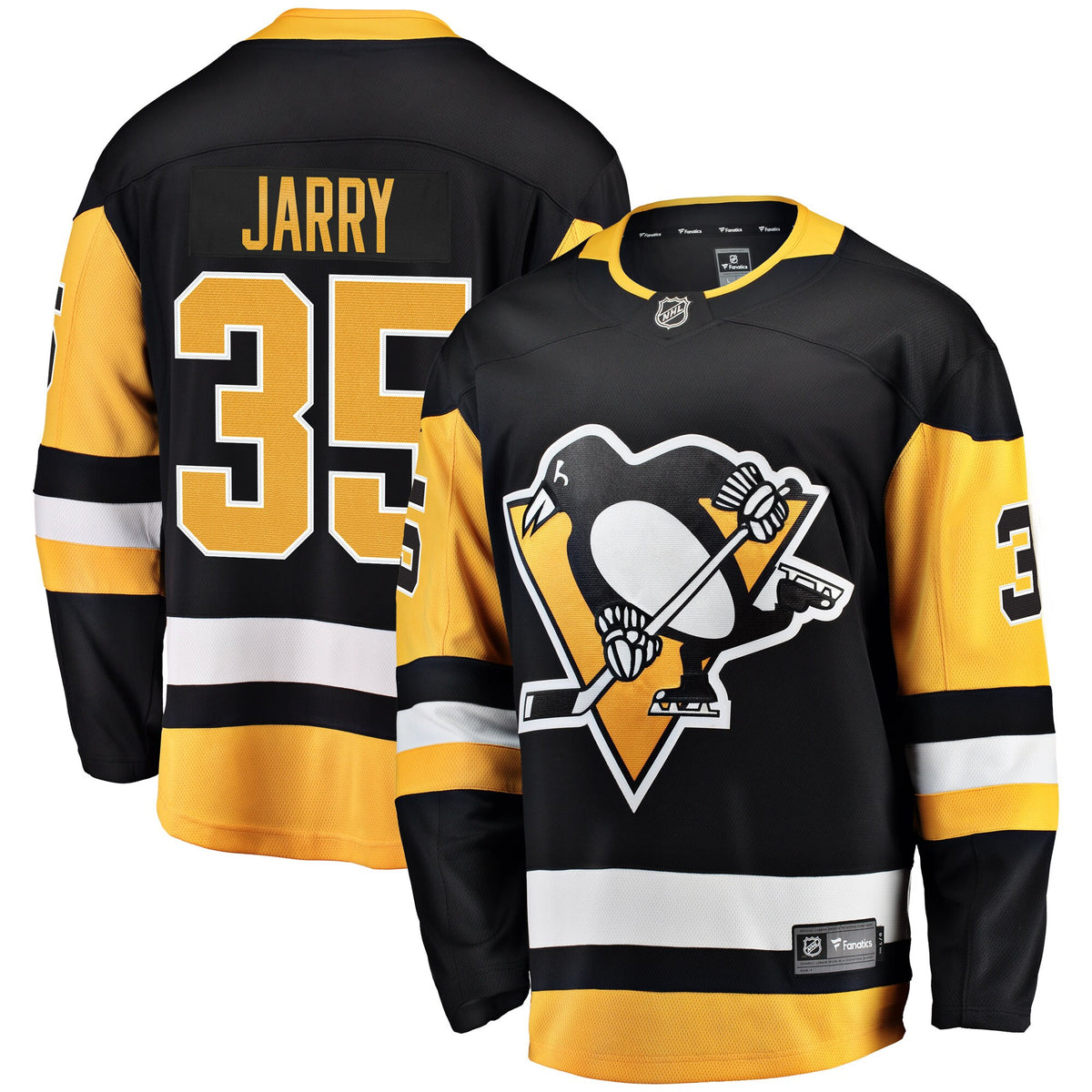 Tristan Jarry Pittsburgh Penguins black Home jersey