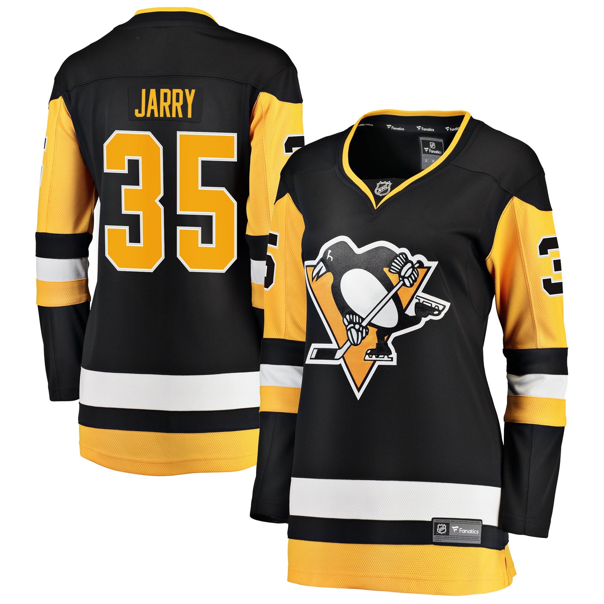 Tristan Jarry Pittsburgh Penguins black jersey