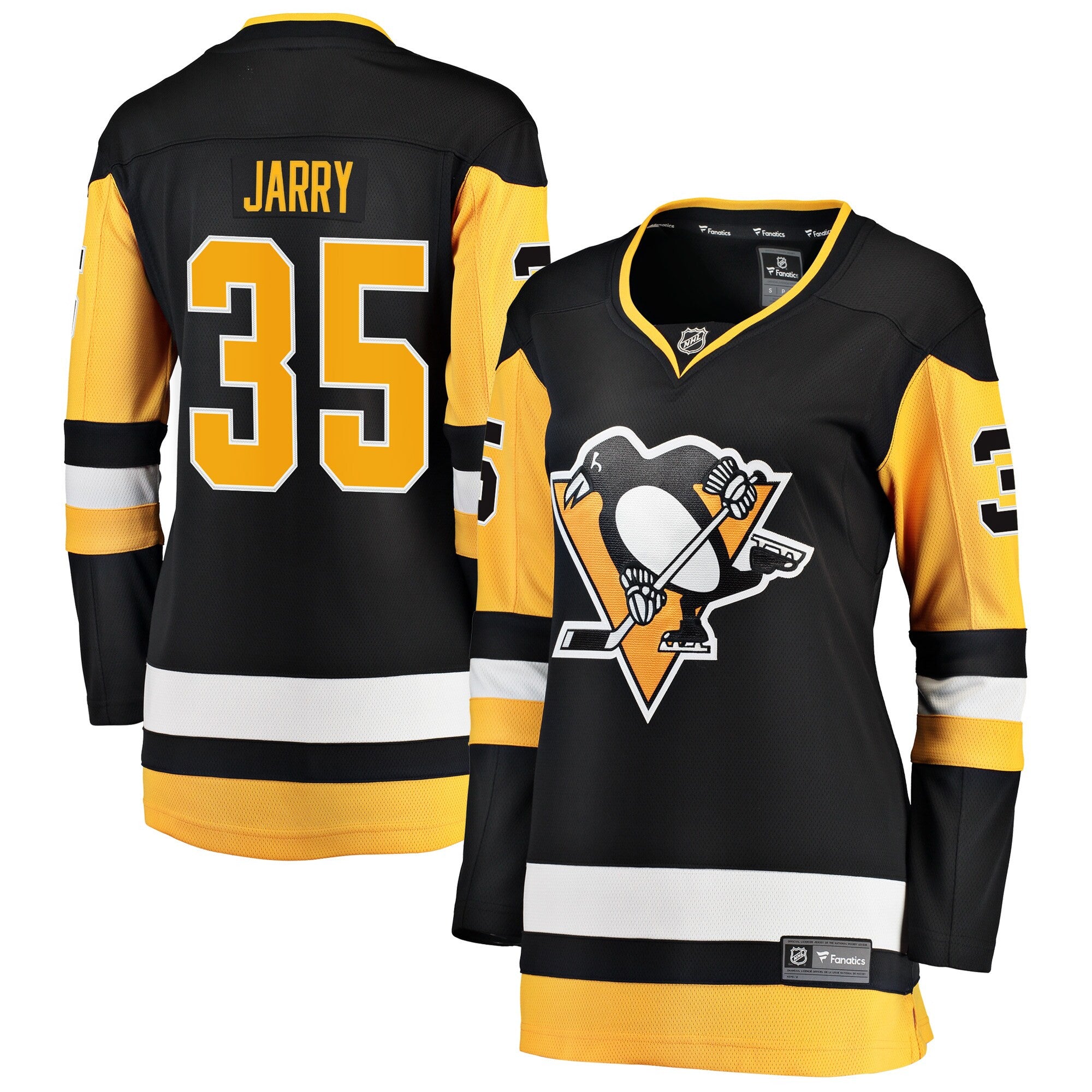Tristan Jarry Pittsburgh Penguins black jersey