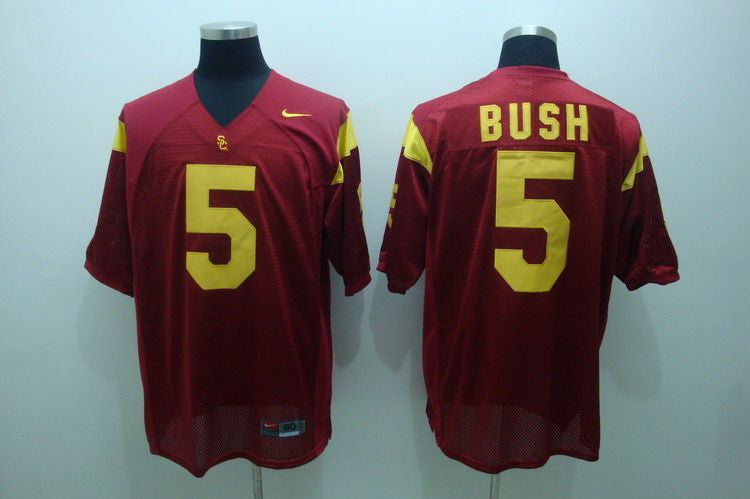 Reggie Bush USC Trojans red jersey
