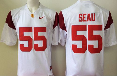 Junior Seau USC Trojans white Limited jersey