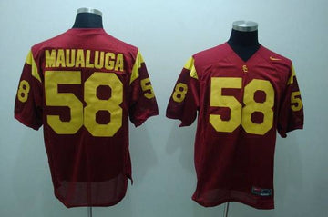 Rey Maualuga USC Trojans red jersey