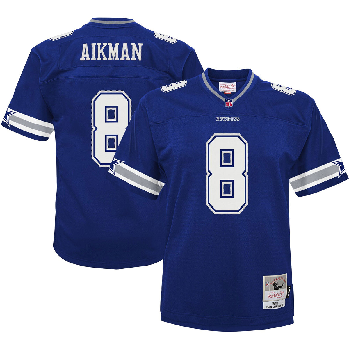Troy Aikman Dallas Cowboys navy jersey
