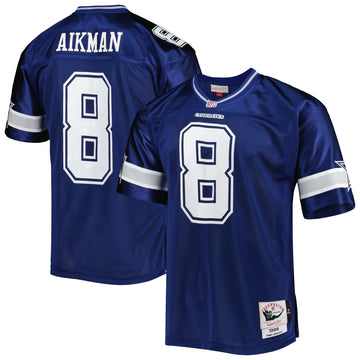 Troy Aikman Dallas Cowboys navy Throwback jersey