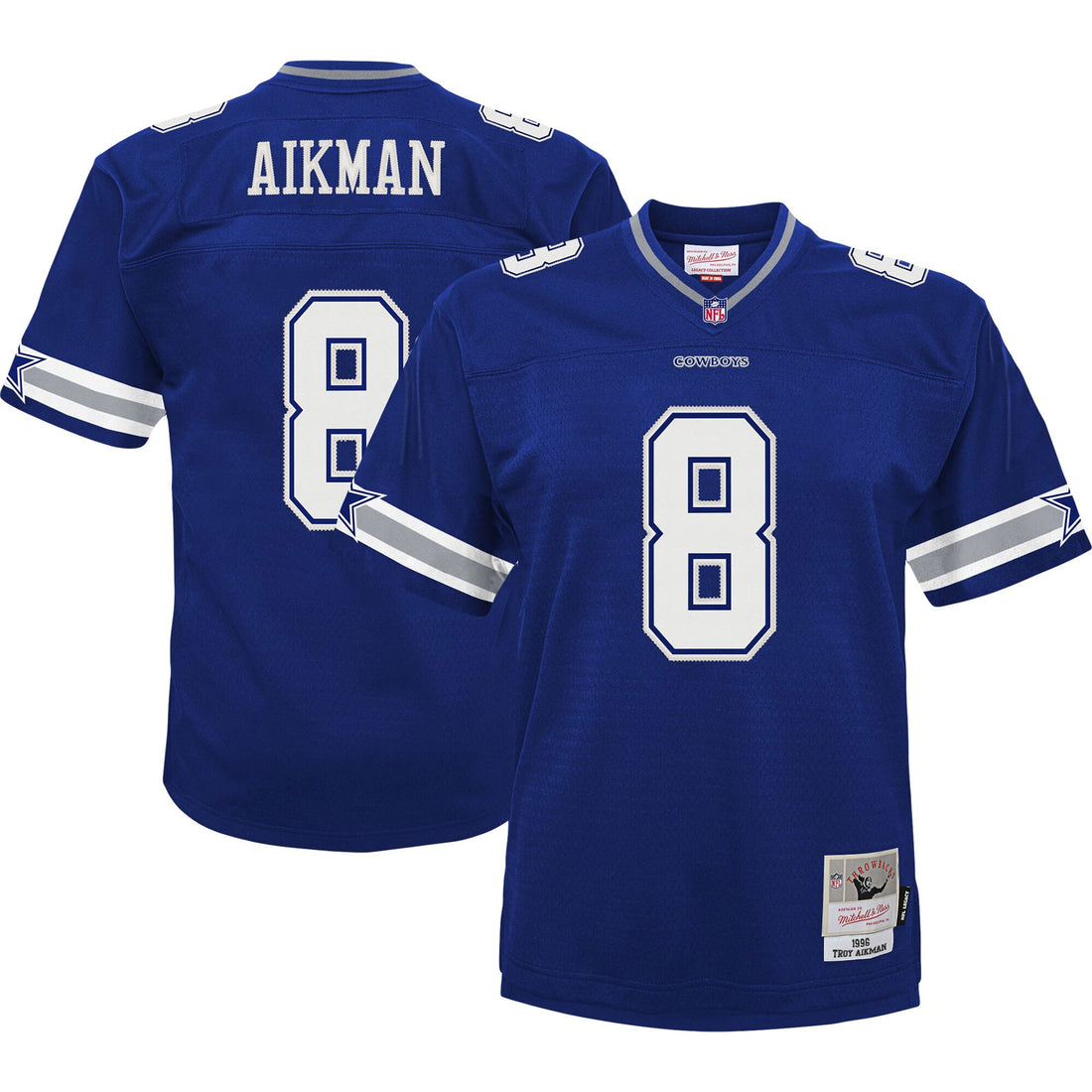 Troy Aikman Dallas Cowboys navy jersey