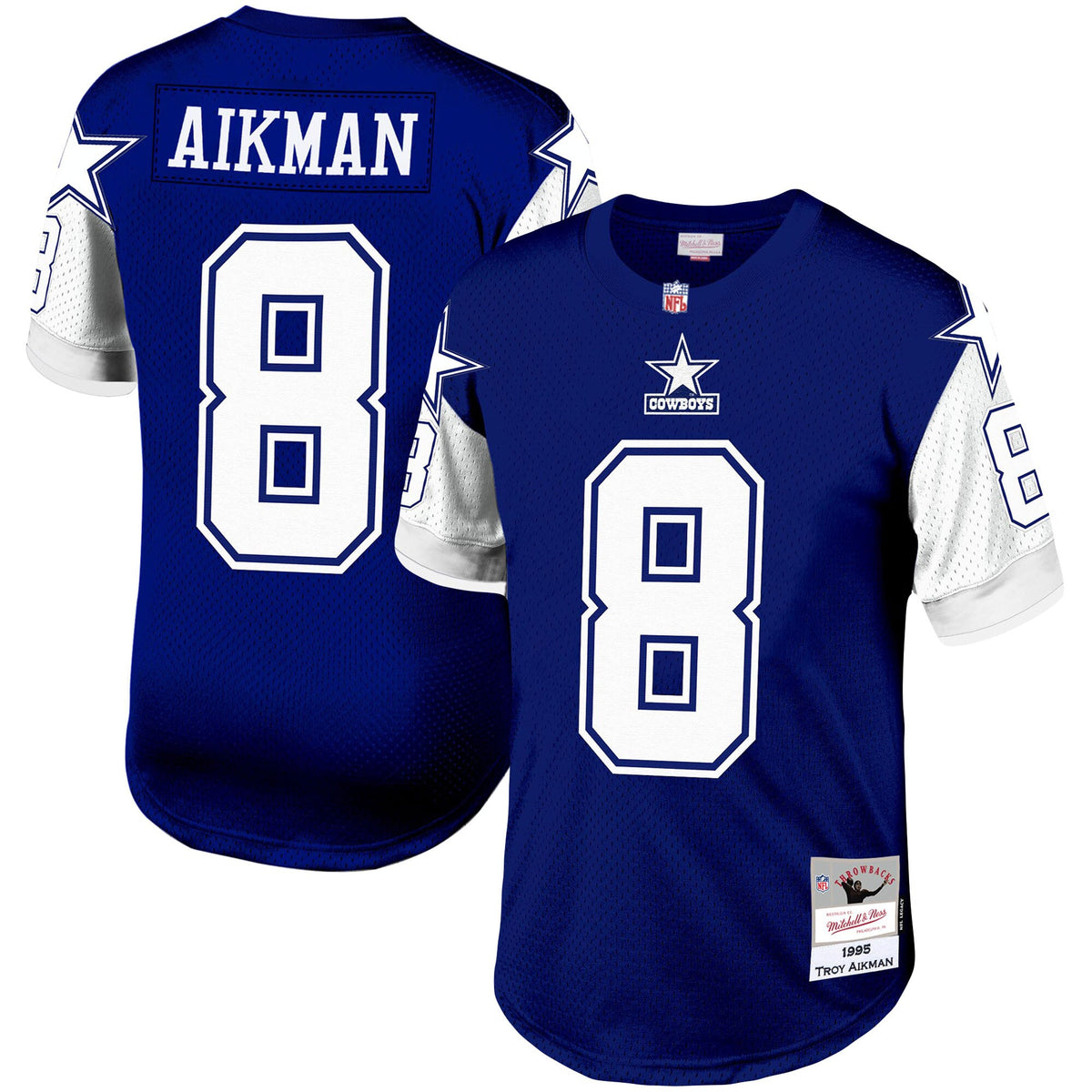 Troy Aikman Dallas Cowboys navy jersey