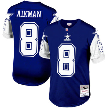 Troy Aikman Dallas Cowboys navy jersey