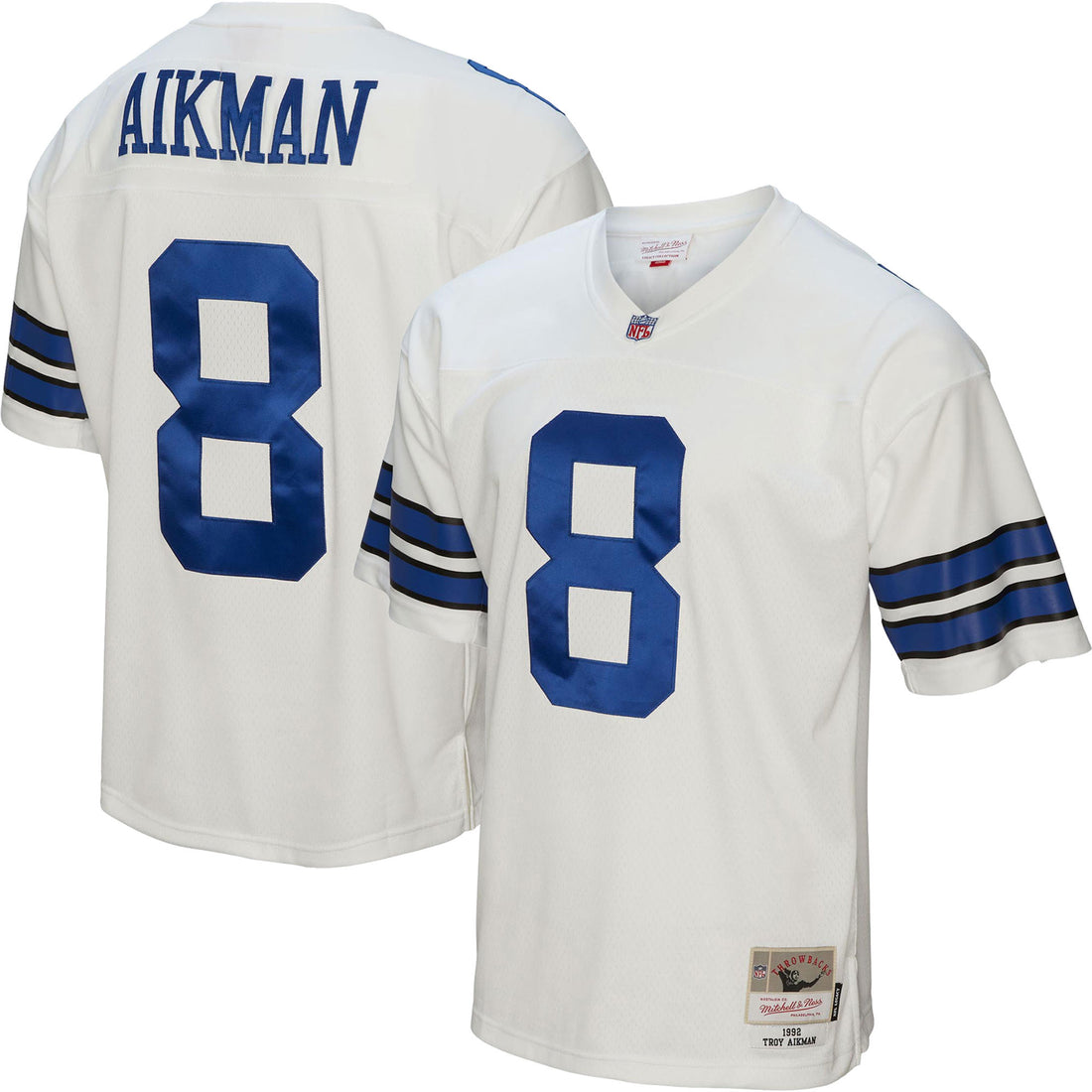 Troy Aikman Dallas Cowboys white jersey