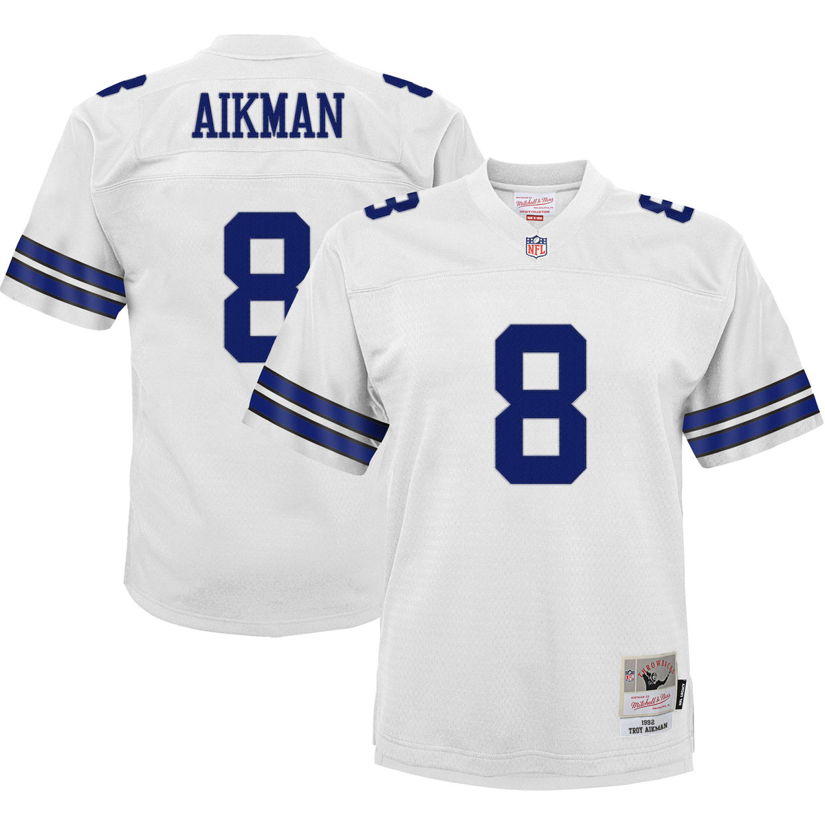 Troy Aikman Dallas Cowboys white jersey