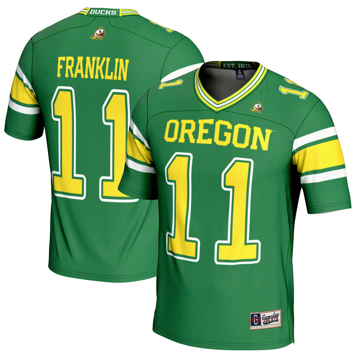 Troy Franklin Oregon Ducks green jersey