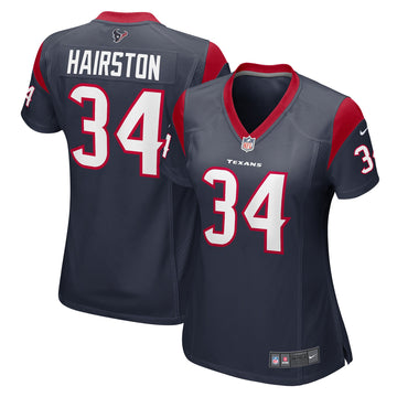 Troy Hairston Houston Texans navy Game jersey